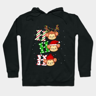 Monkey Ho Ho Ho Christmas Hoodie